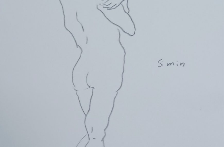 ５分クロッキー　だきしめる