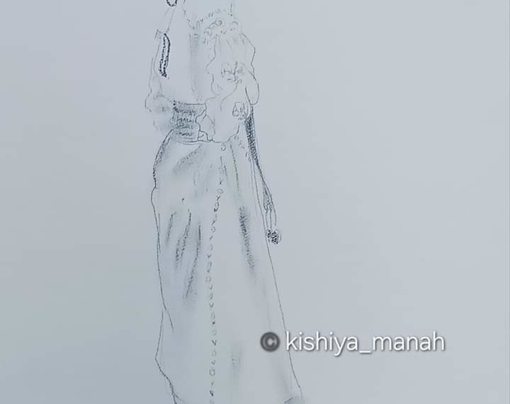 20分クロッキー　コサックポーズのお嬢さんⅡ