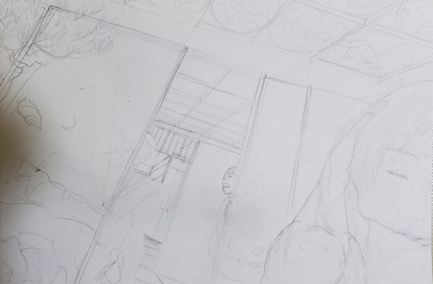 赤堀道元の娘　頁６ 赤堀道元の娘の神秘－下描き