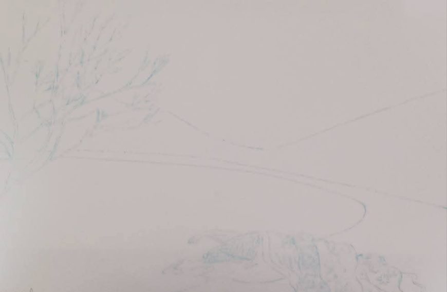 赤堀道元の娘　頁８　赤城小沼の龍神となりし娘ー下描き